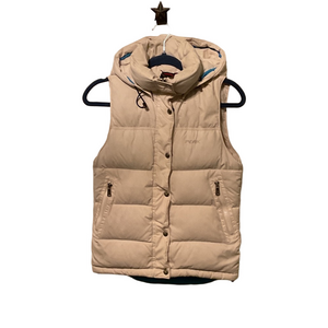 Peak Performance Beige Puffer Vest, Faye Down V, insulated
